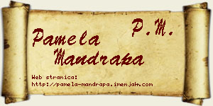 Pamela Mandrapa vizit kartica